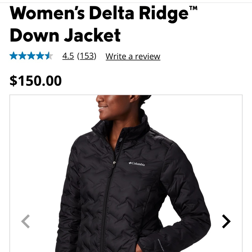 Women’s Columbia Delta Ridge Down Jacket XS